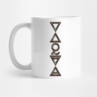 ELEMENTS OF NATURE - aqua grunge Mug